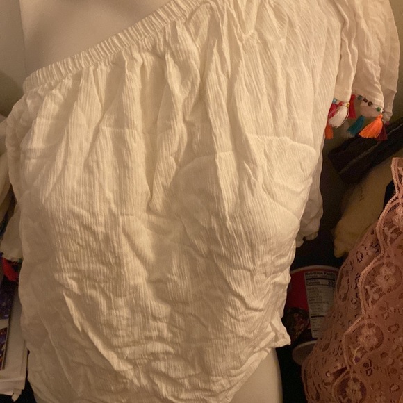 Peasant top size large with arm cuff or a cute one tube sleeve detached-able - Picture 6 of 13